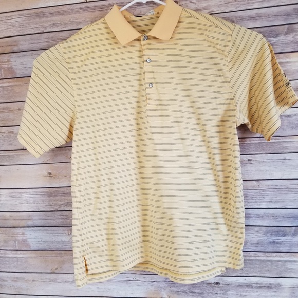 Fairway & Greene | Shirts | Fairway Greene Golf Shirt L Yellow Stripe ...